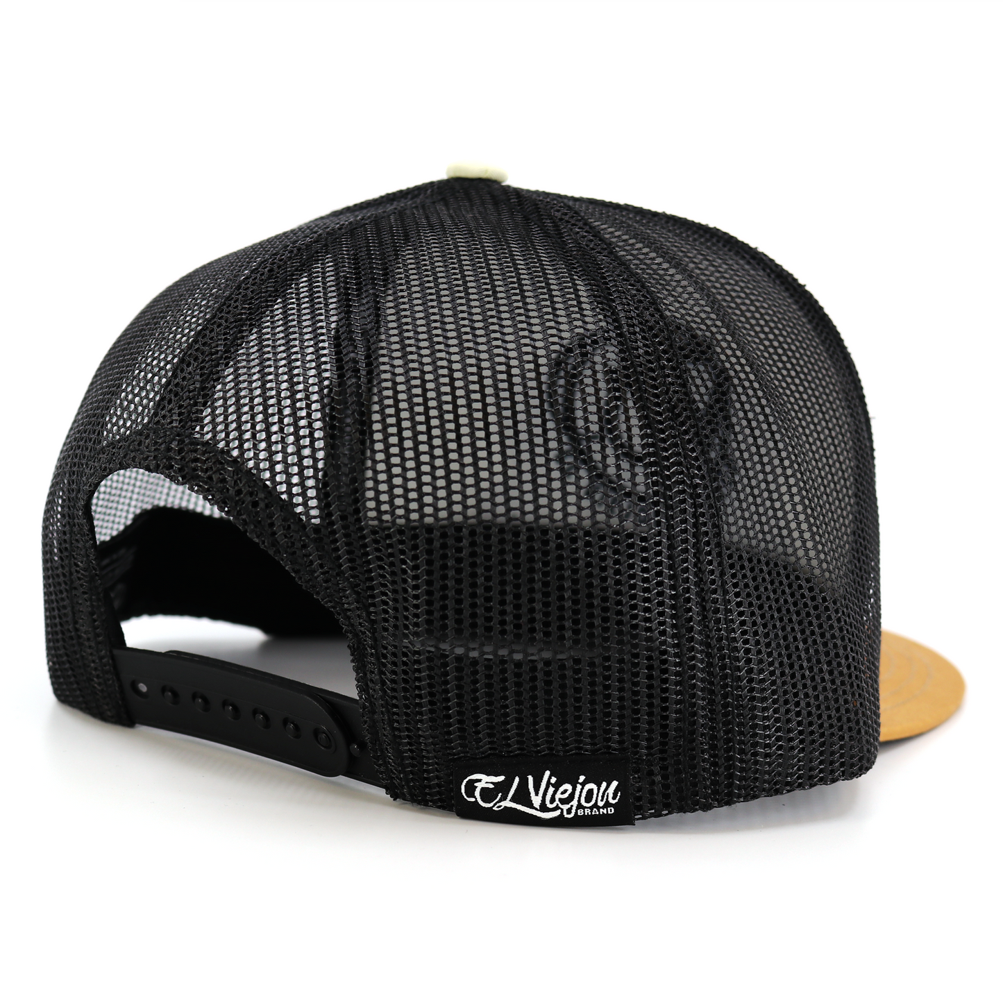 Cachas De Oro Camel/Ivory/Black flat visor hat / gorra de visera plana