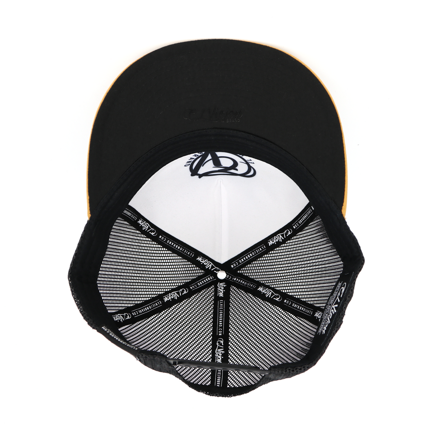 Cachas De Oro Camel/Ivory/Black flat visor hat / gorra de visera plana