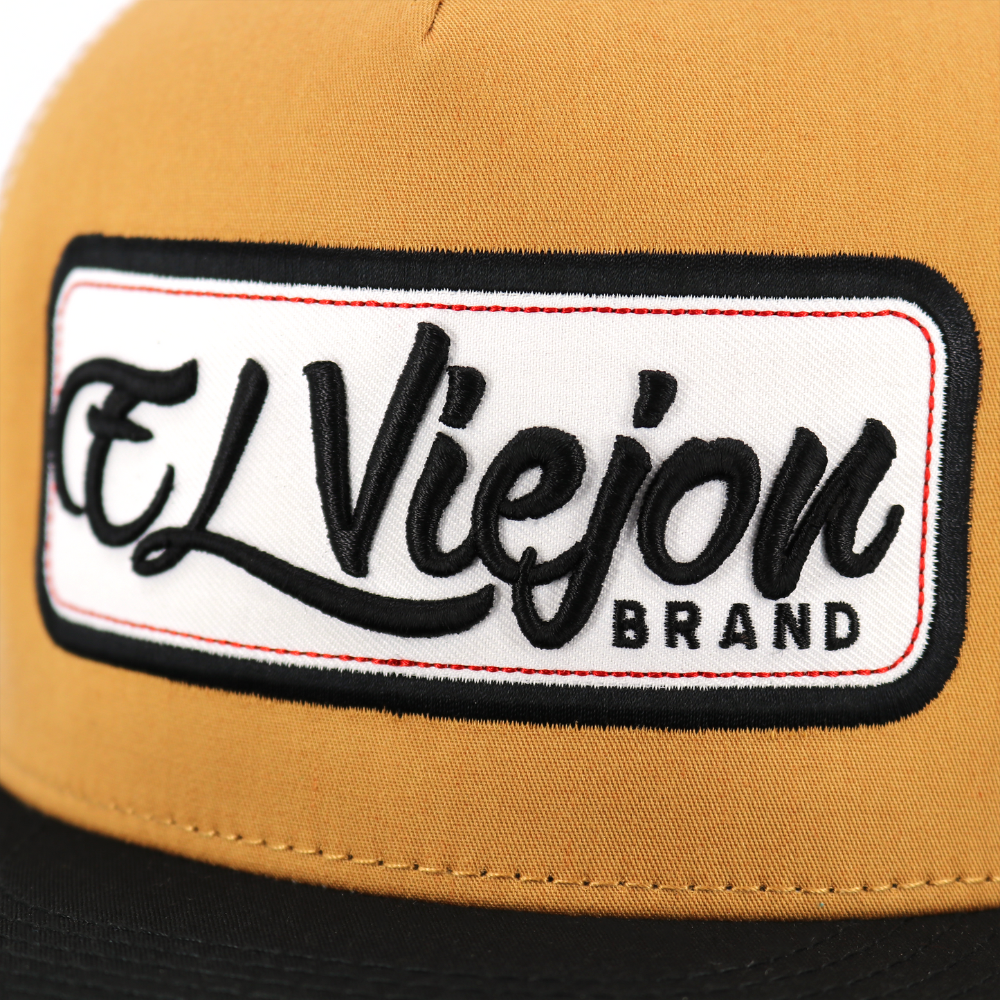 EVPatch Black/Camel/White flat visor hat / gorra de visera plana
