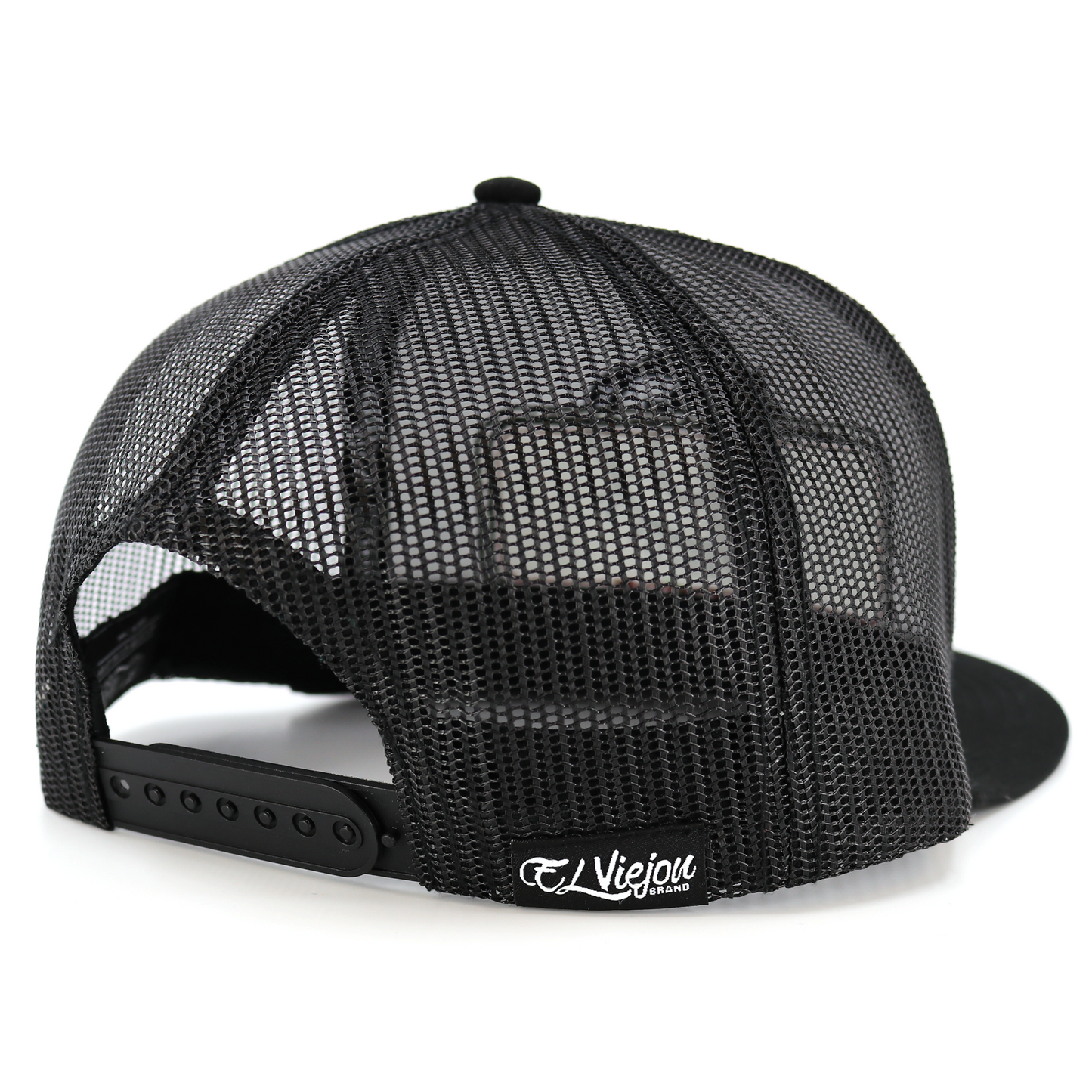 EVPatch Black (White Patch) flat visor hat / gorra de visera plana
