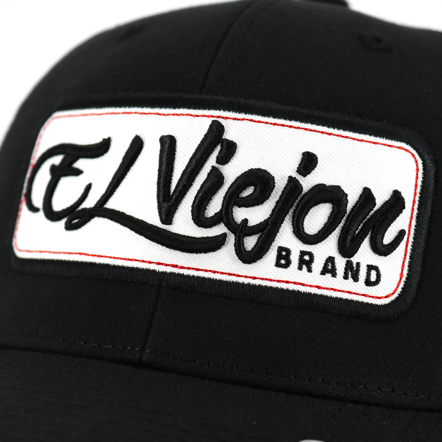EVPatch Black (White Patch) classic visor hat / gorra de visera clasica