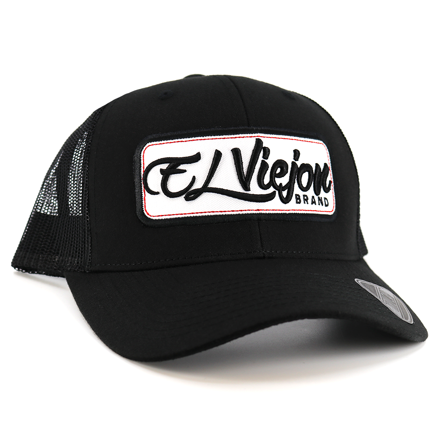 EVPatch Black (White Patch) classic visor hat / gorra de visera clasica