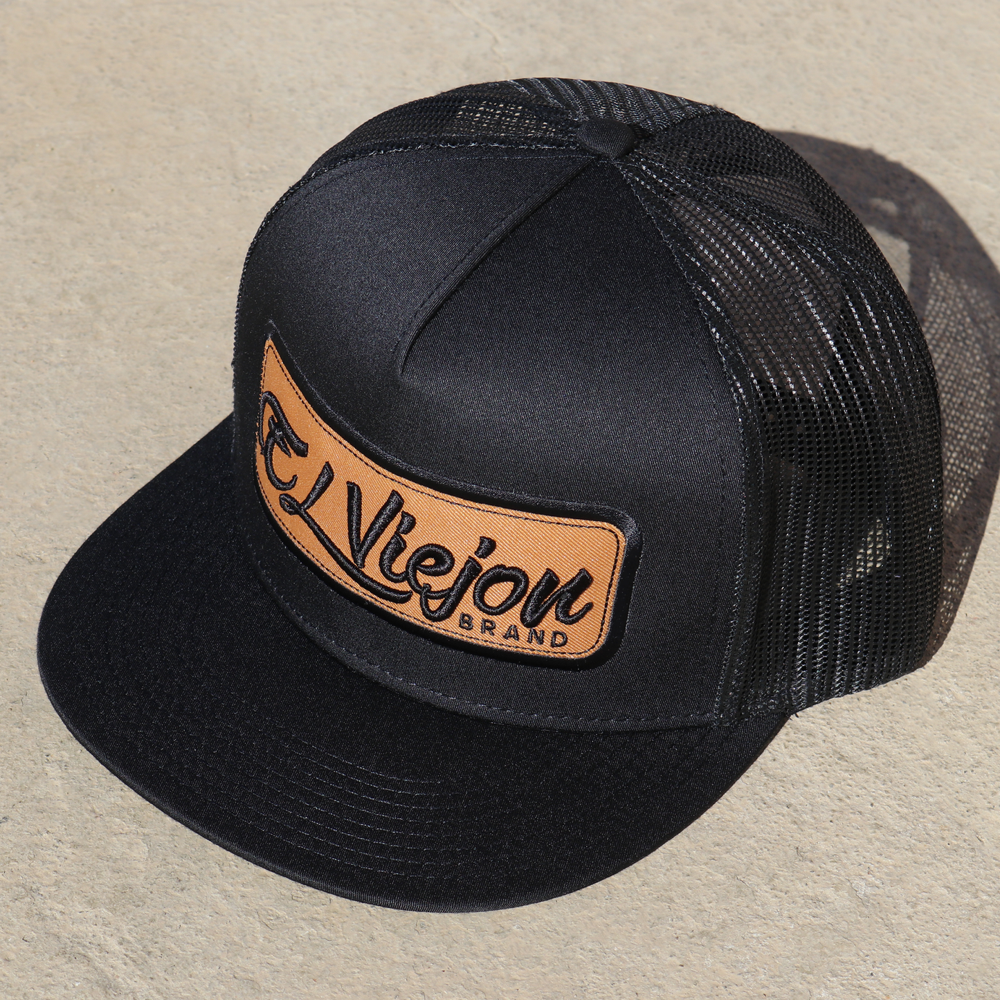 EVPatch Black (Camel Patch) flat visor hat / gorra de visera plana