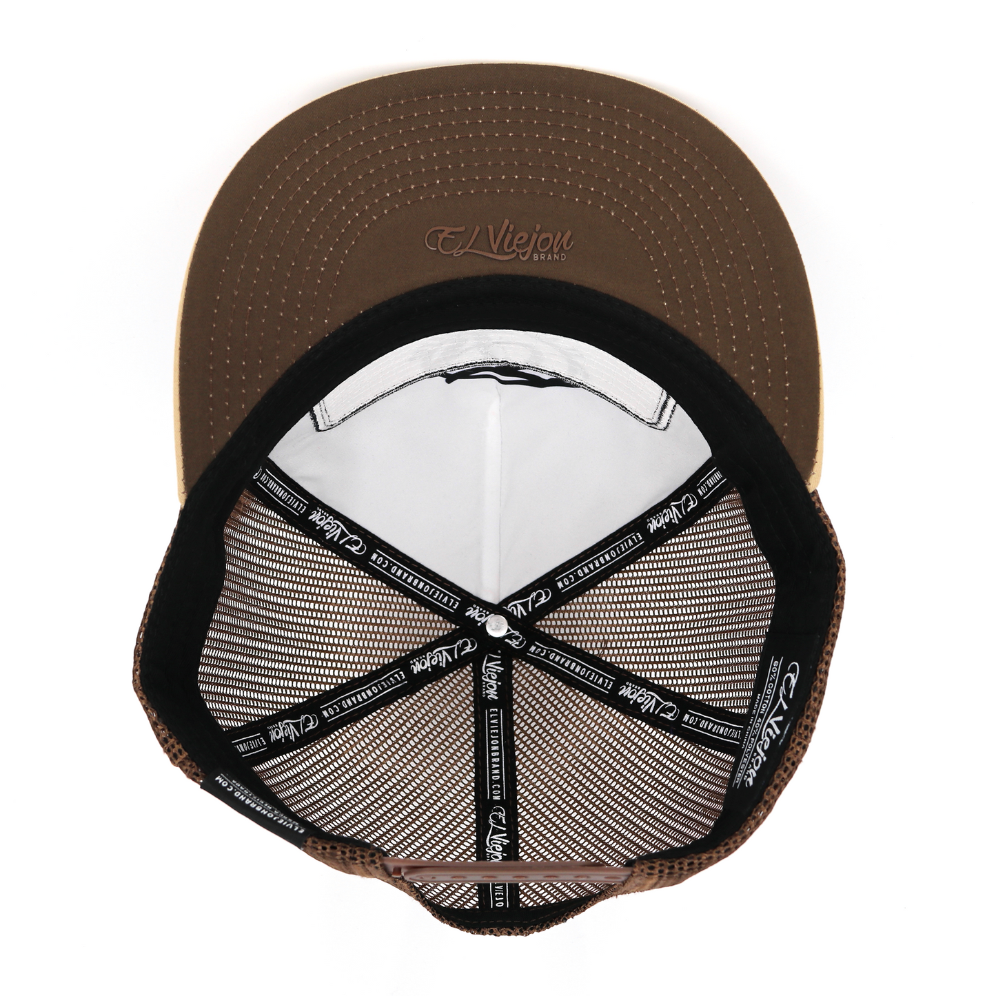 EVPatch Khaki/Brown (BROWN Patch) flat visor hat / gorra de visera plana