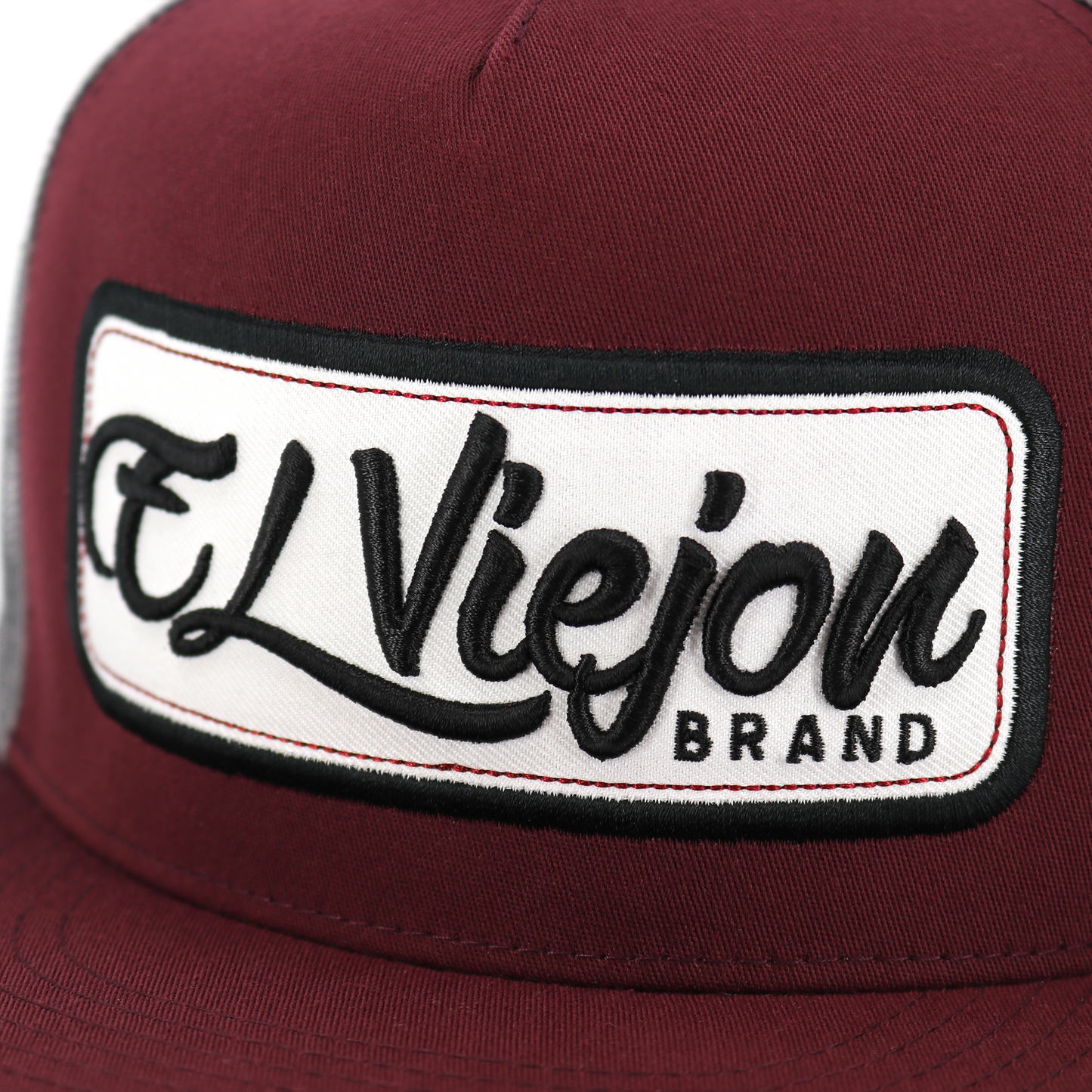 EVPatch Maroon/Charcoal flat visor hat / gorra de visera plana