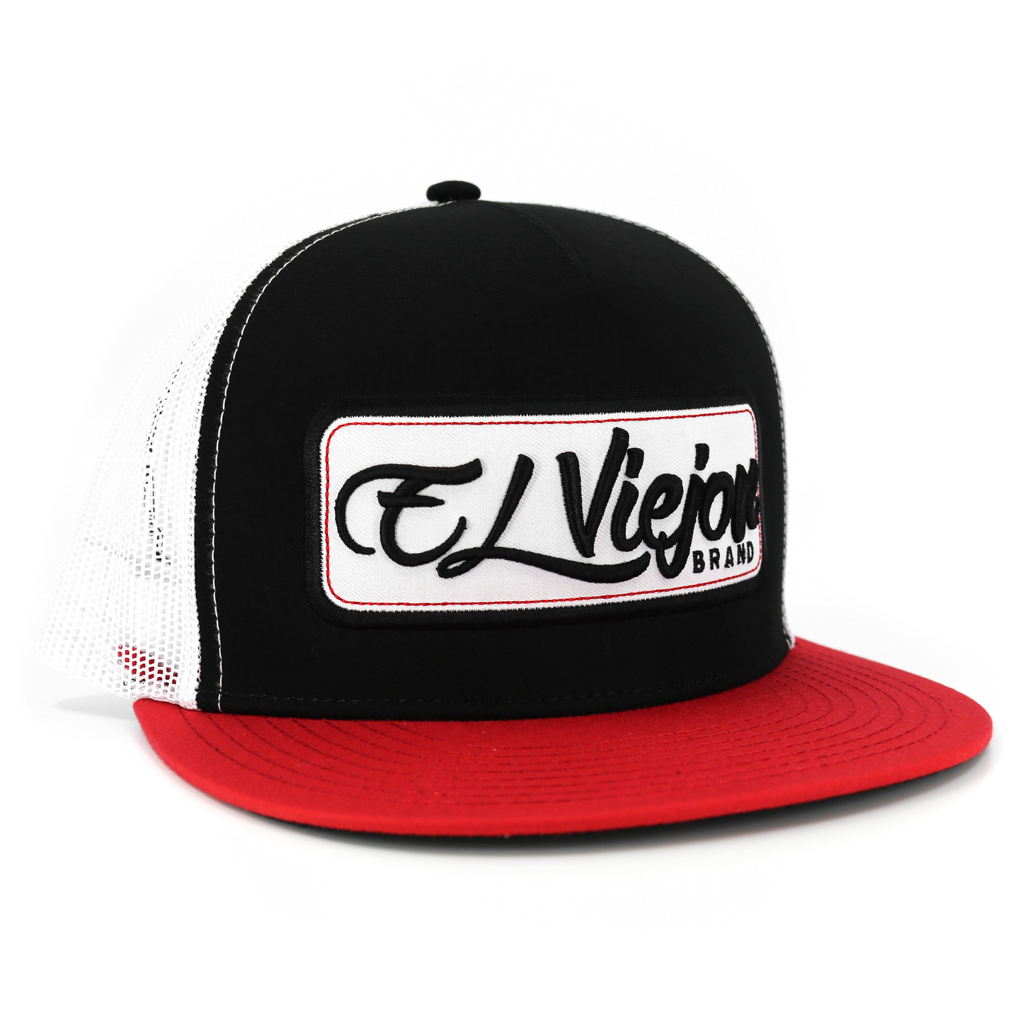 EVPatch Red/Black/White flat visor hat / gorra de visera plana