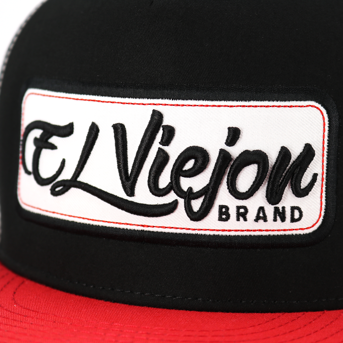 EVPatch Red/Black/White flat visor hat / gorra de visera plana