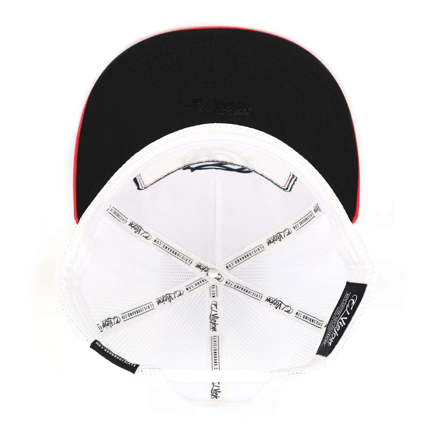 EVPatch Red/Black/White flat visor hat / gorra de visera plana