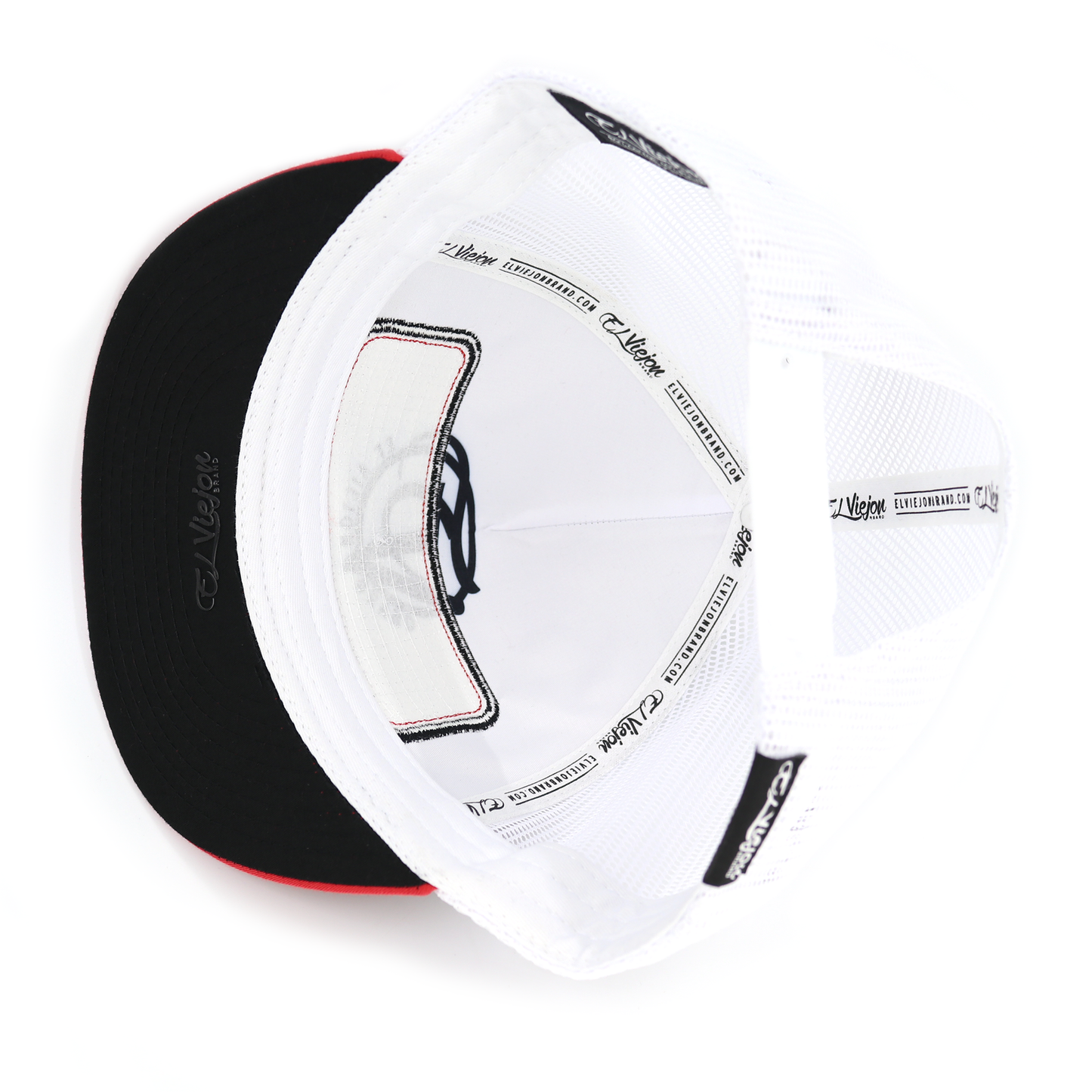 EVPatch Red/Black/White flat visor hat / gorra de visera plana