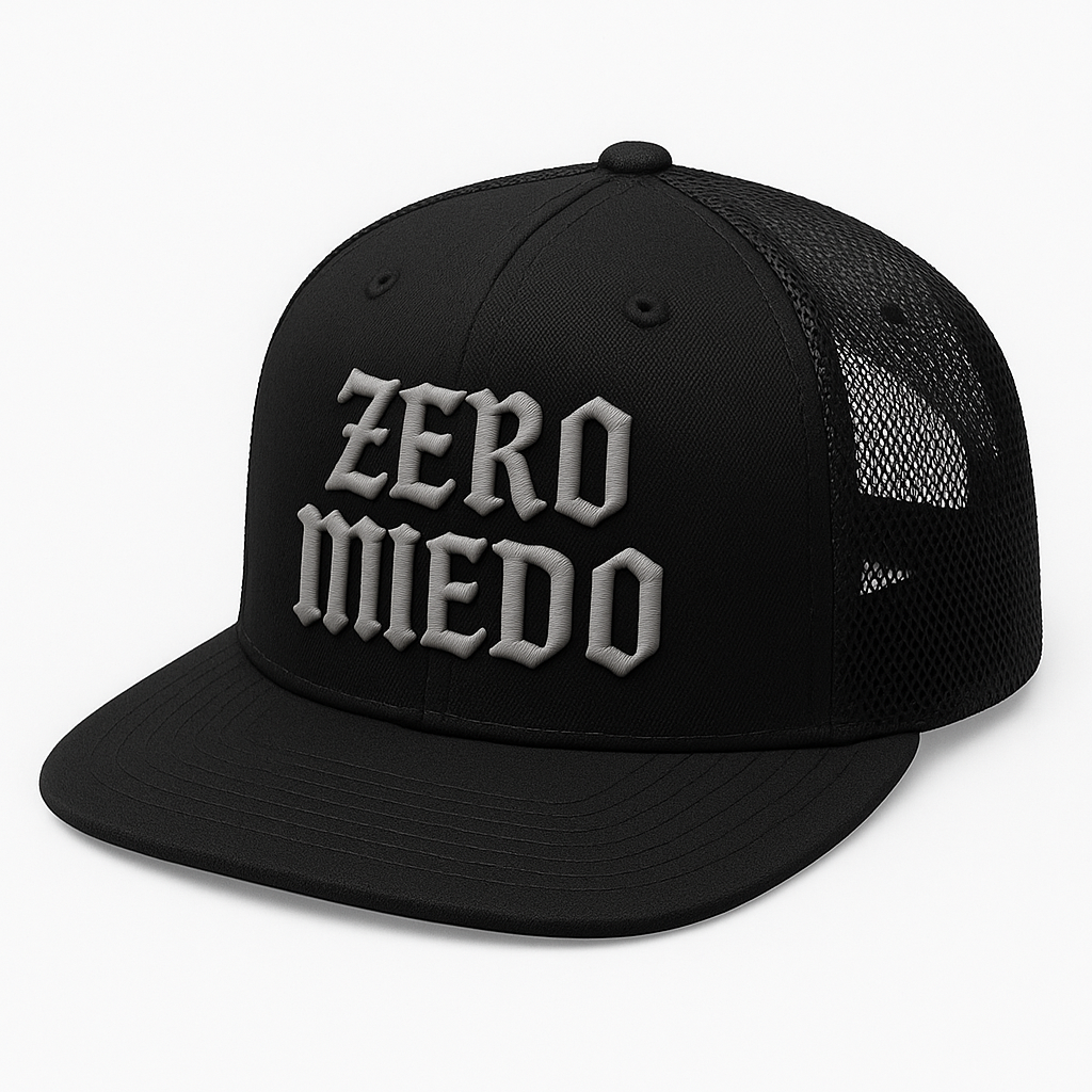 Zero Miedo"medival" black flat visor