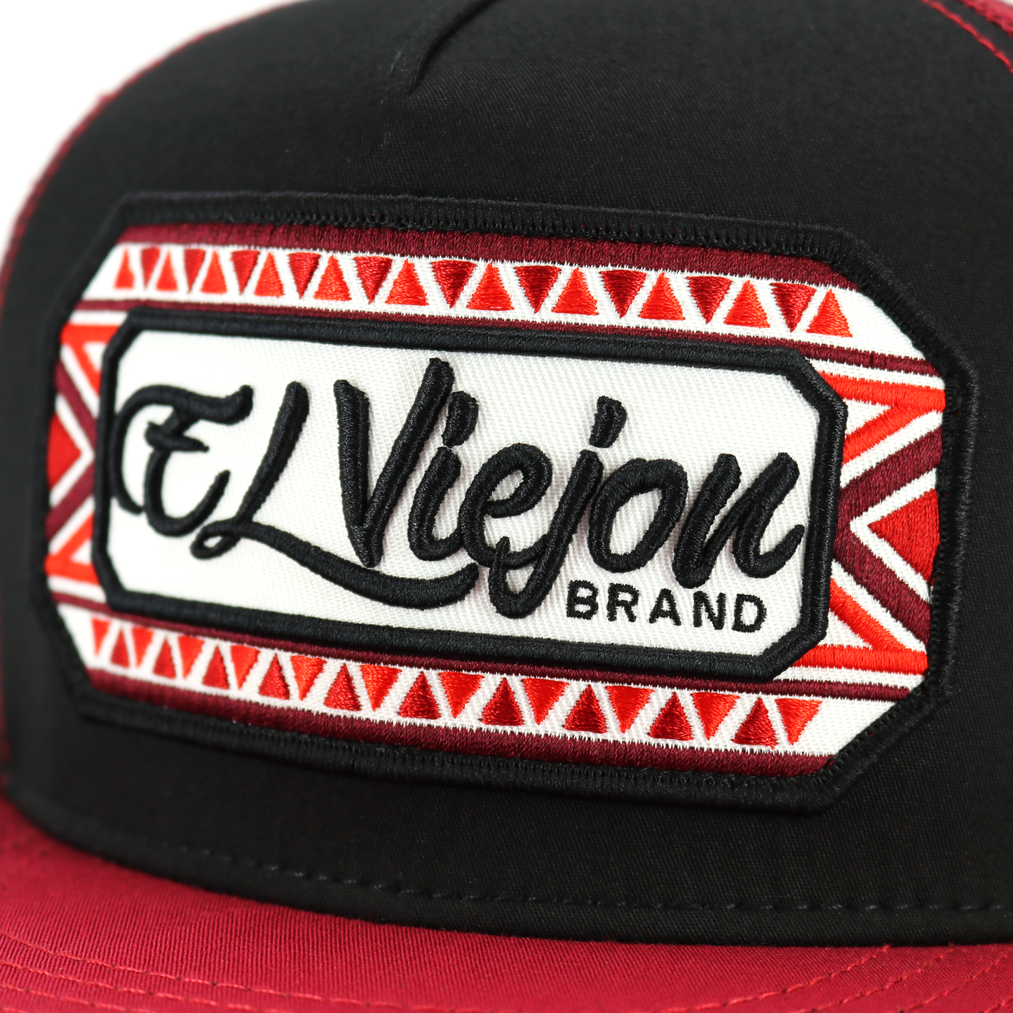Azteca Maroon/Black/Maroon flat visor hat / gorra de visera plana