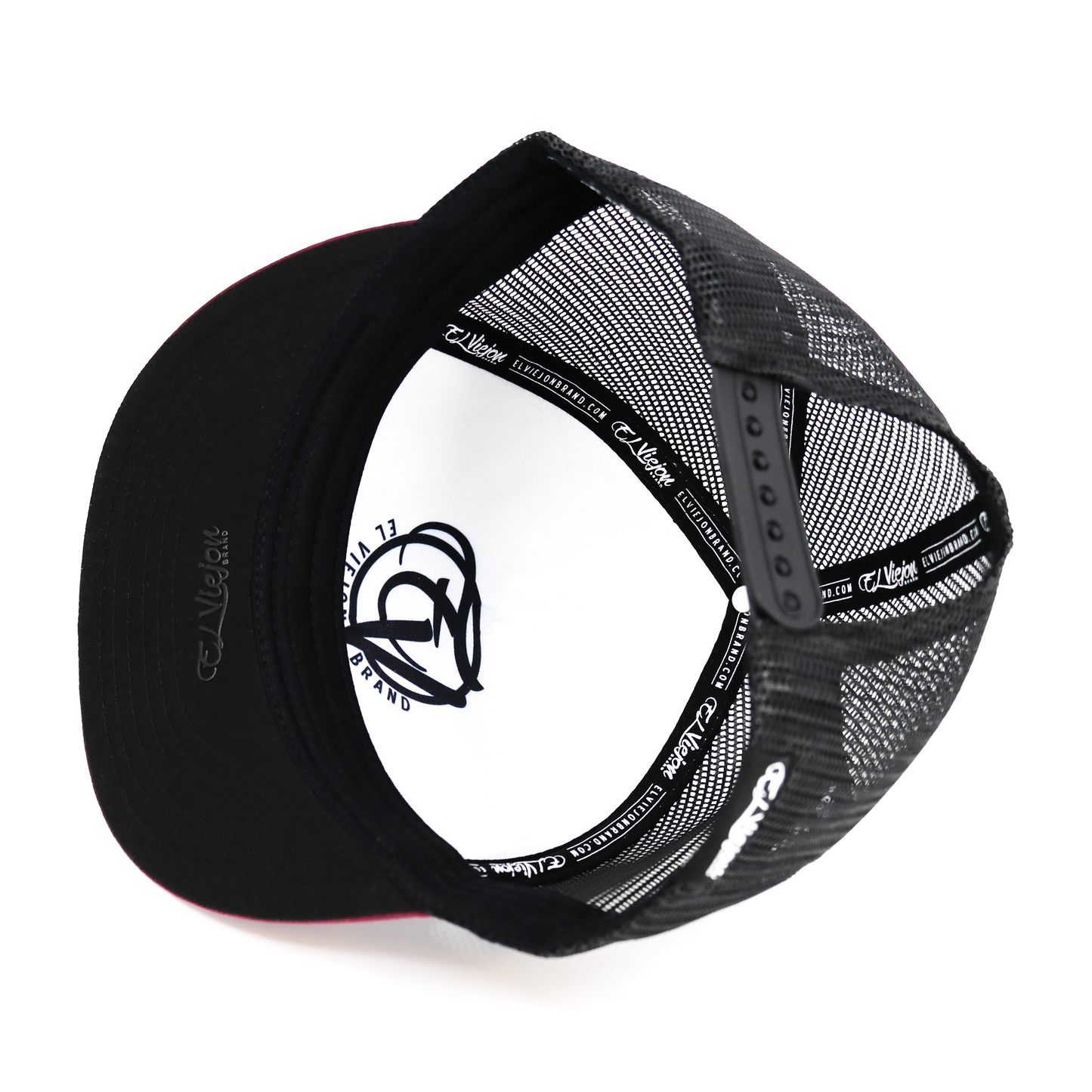 Azteca Plum/White/Black flat visor hat / gorra de visera plana