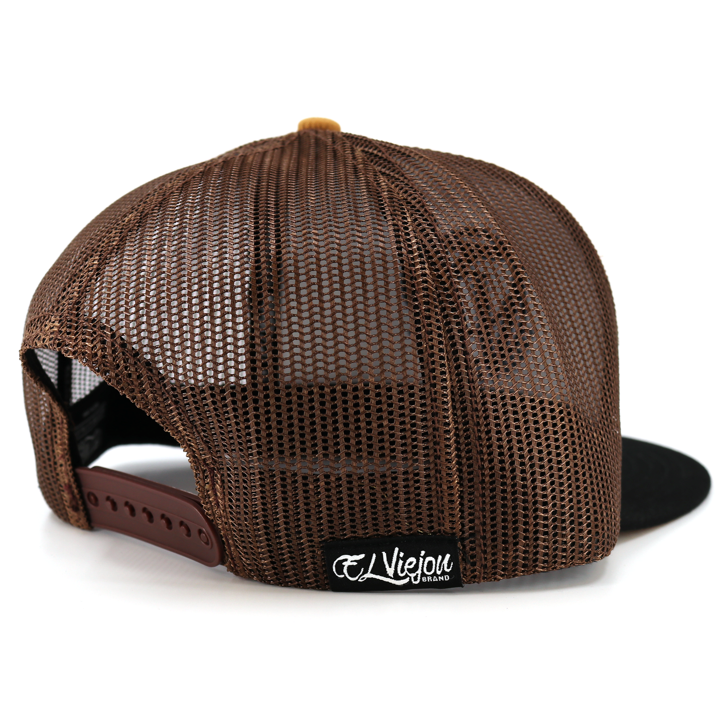 Azteca Black/Caramel/Brown flat visor hat / gorra de visera plana
