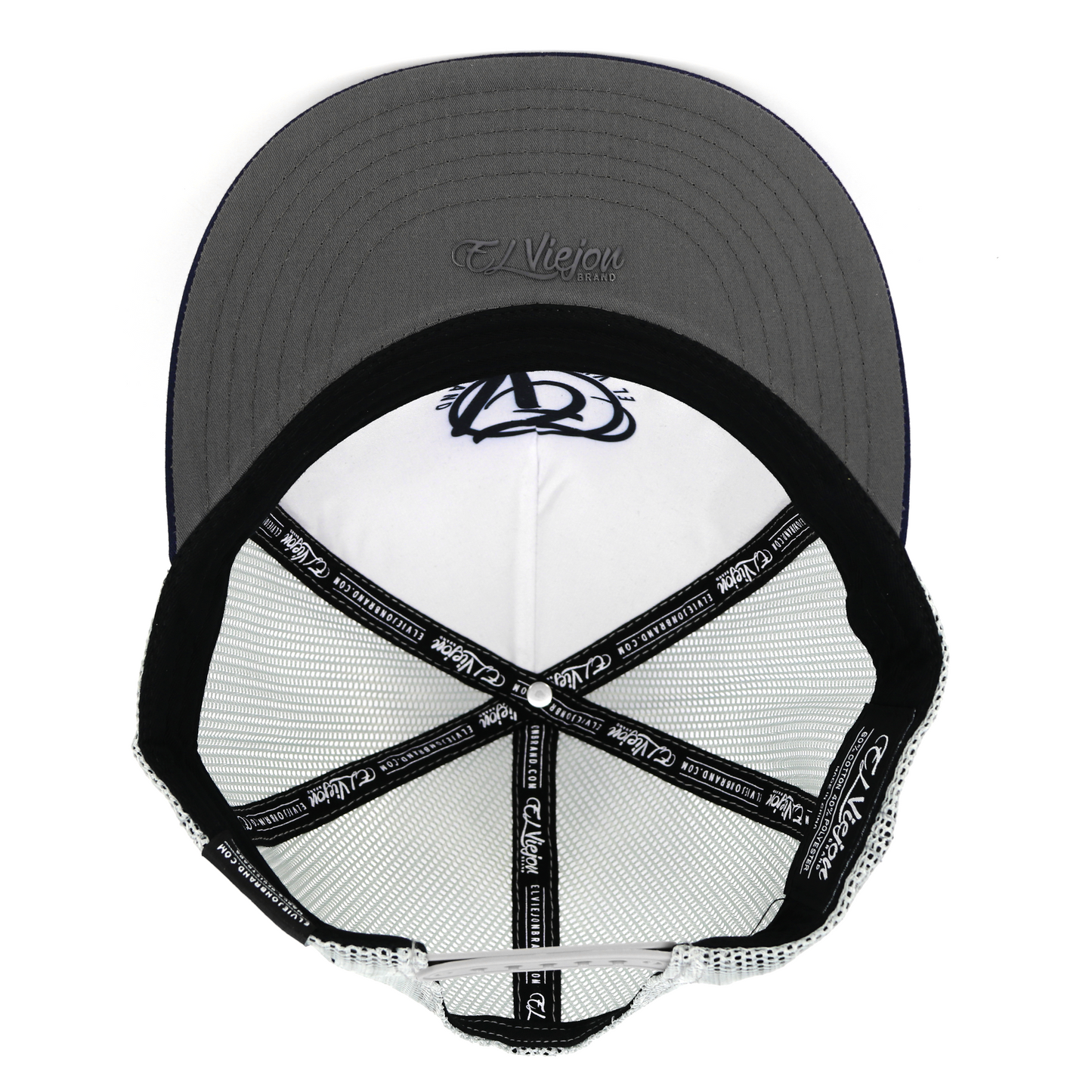 Azteca Navy/Charcoal/Grey flat visor hat / gorra de visera plana