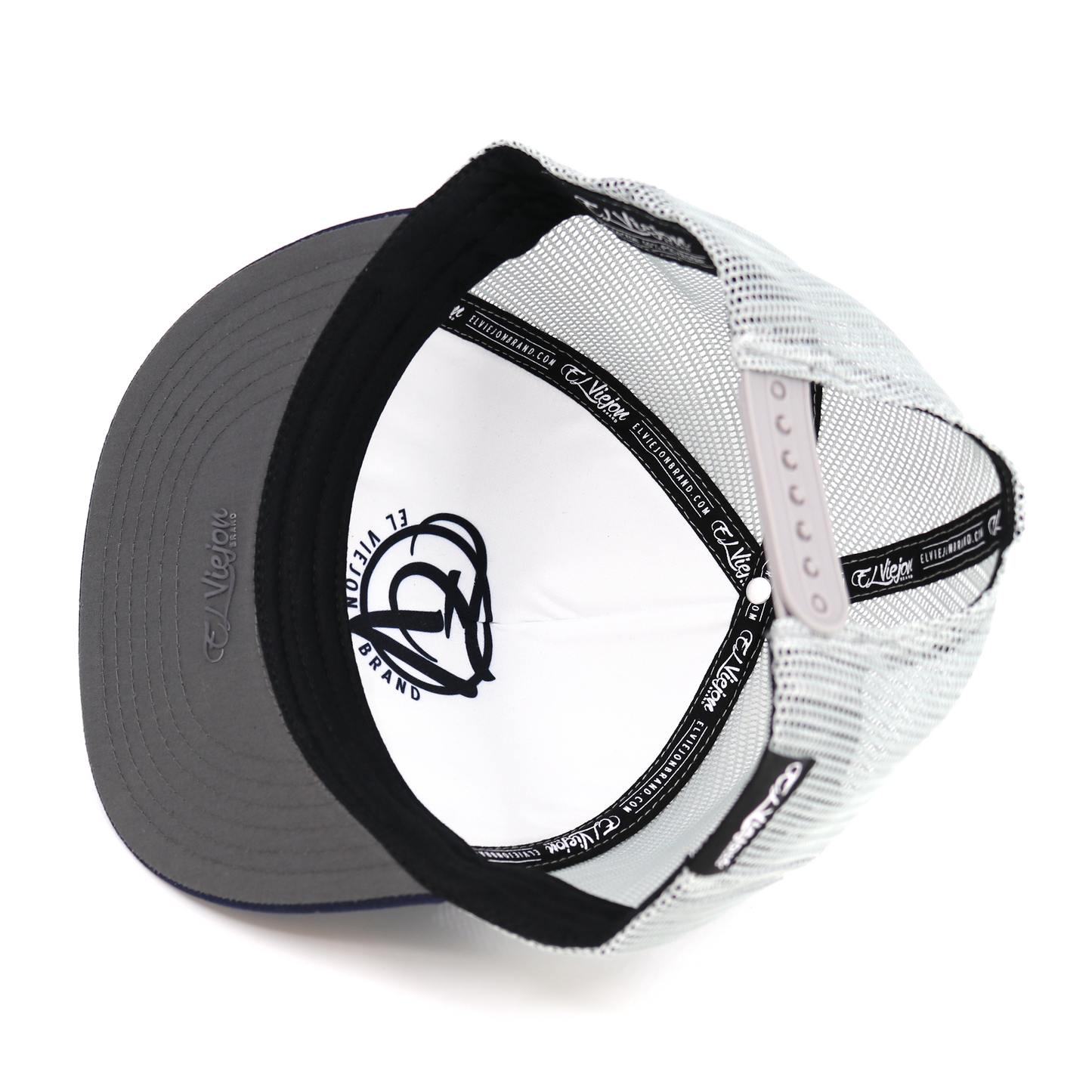 Azteca Navy/Charcoal/Grey flat visor hat / gorra de visera plana