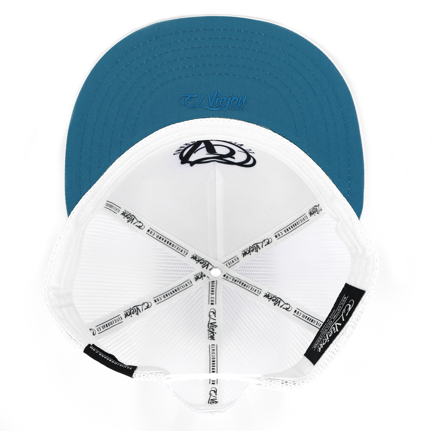 Pluma White flat visor hat / gorra de visera plana