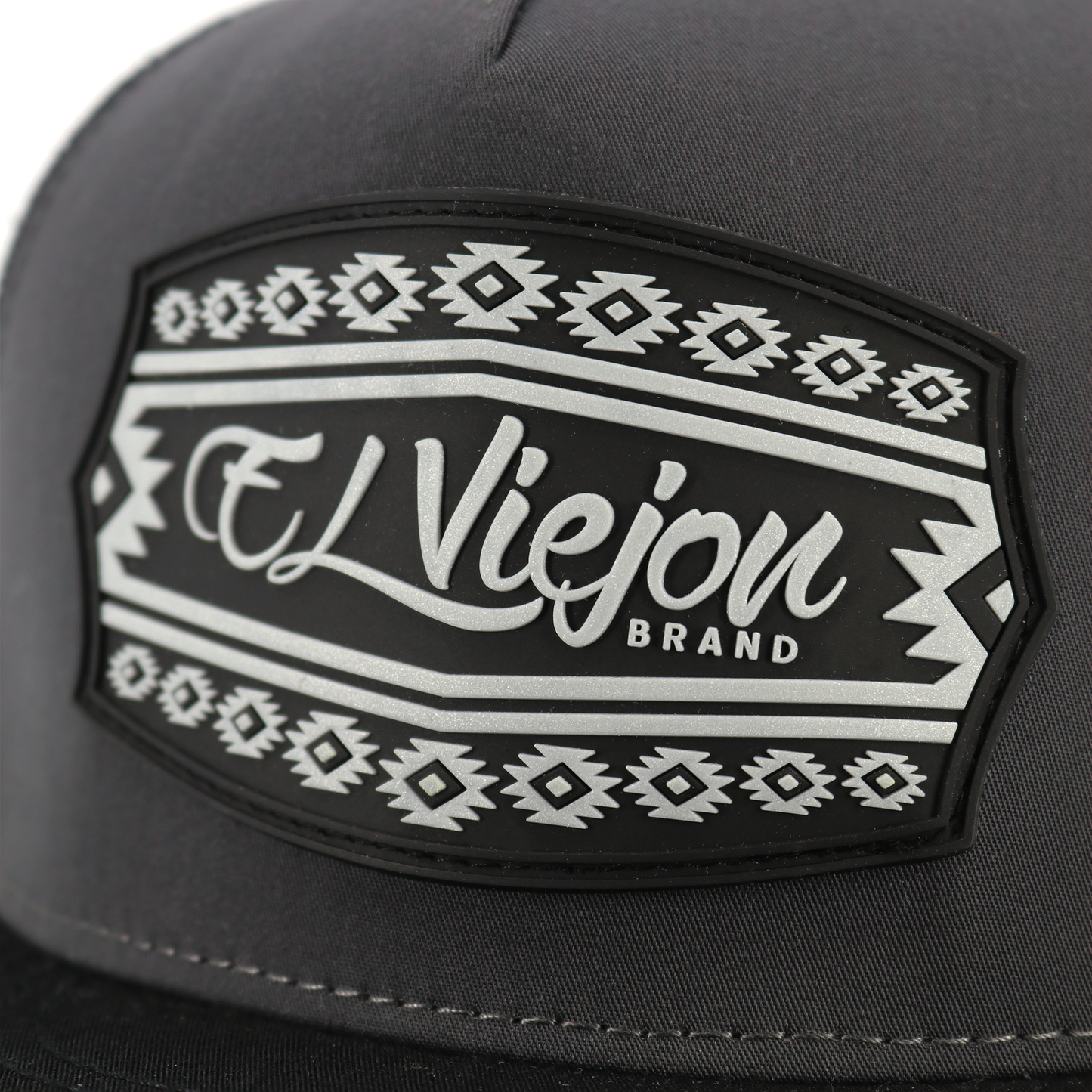 Comanche Black/Charcoal/Black flat visor hat / gorra de visera plana