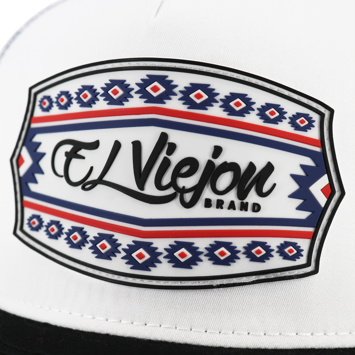 Comanche Black/White/Navy flat visor hat / gorra de visera plana