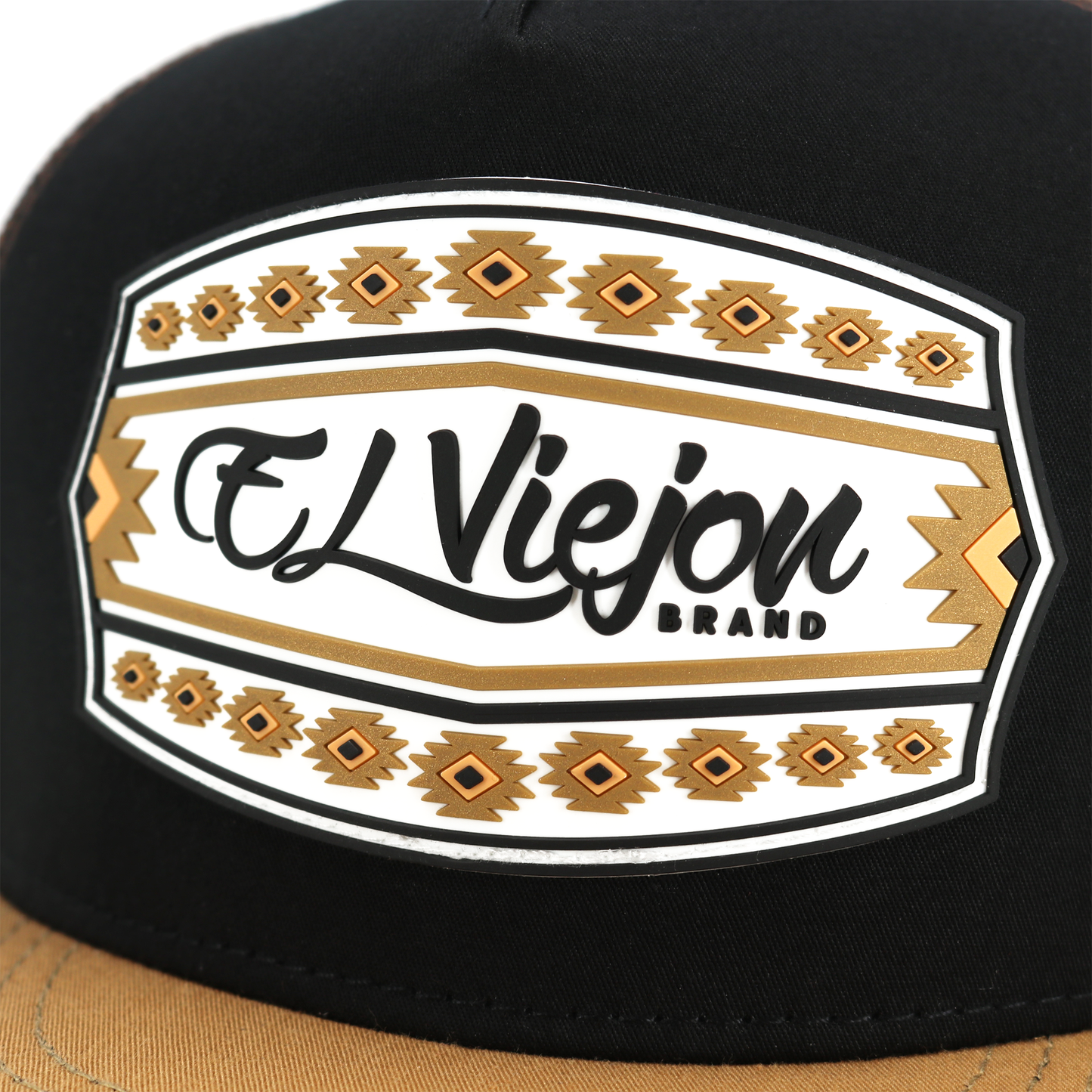 Comanche Caramel/Black/Brown flat visor hat / gorra de visera plana