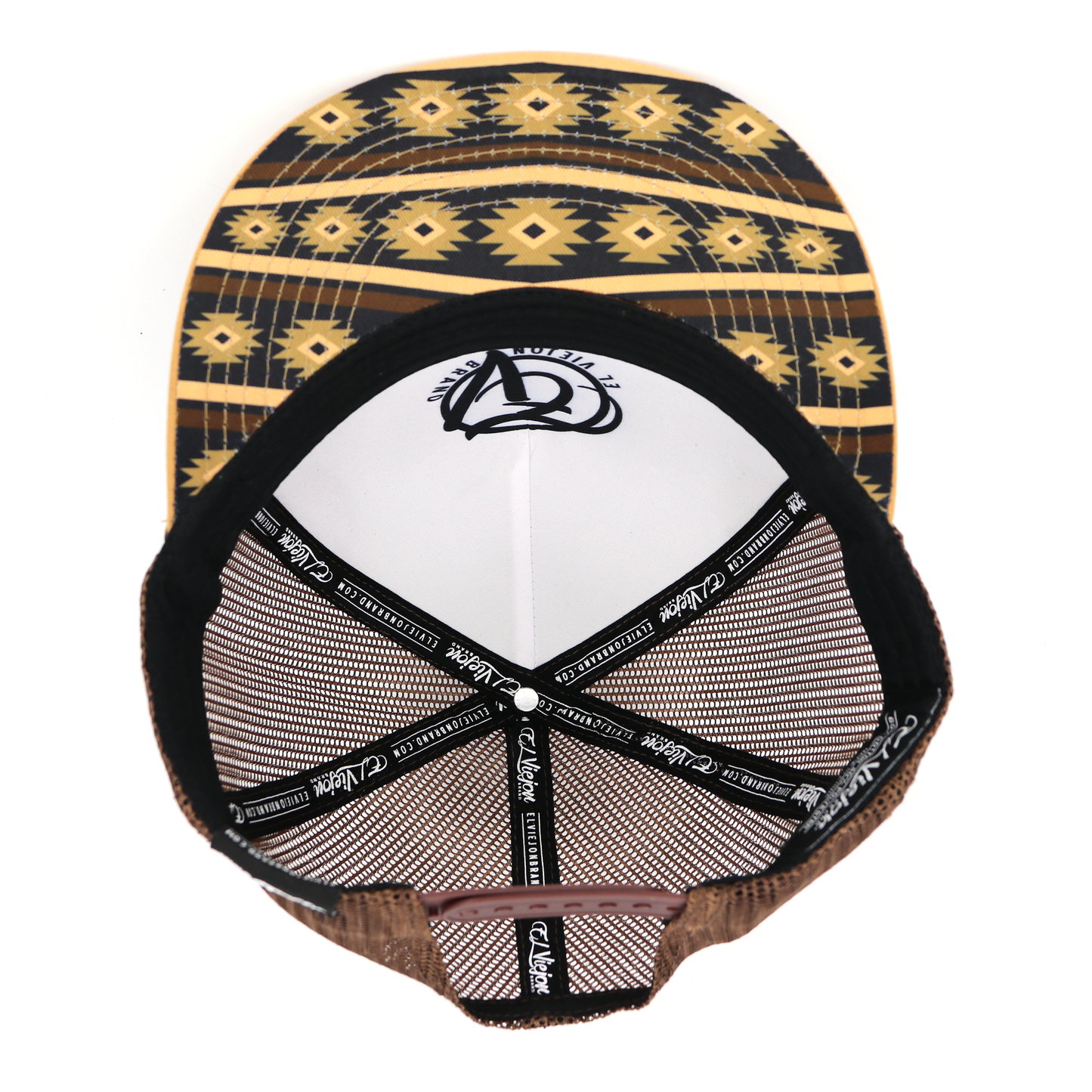 Comanche Caramel/Black/Brown flat visor hat / gorra de visera plana