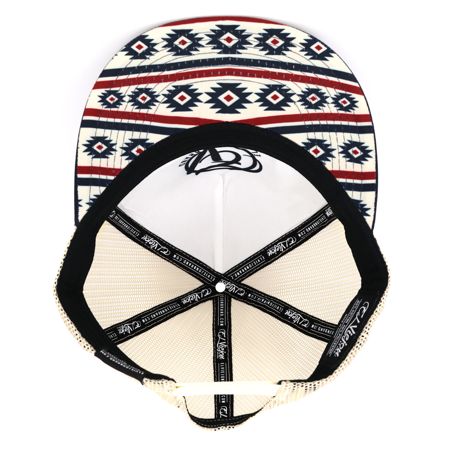 Comanche Navy/Maroon/Tope flat visor hat / gorra de visera plana