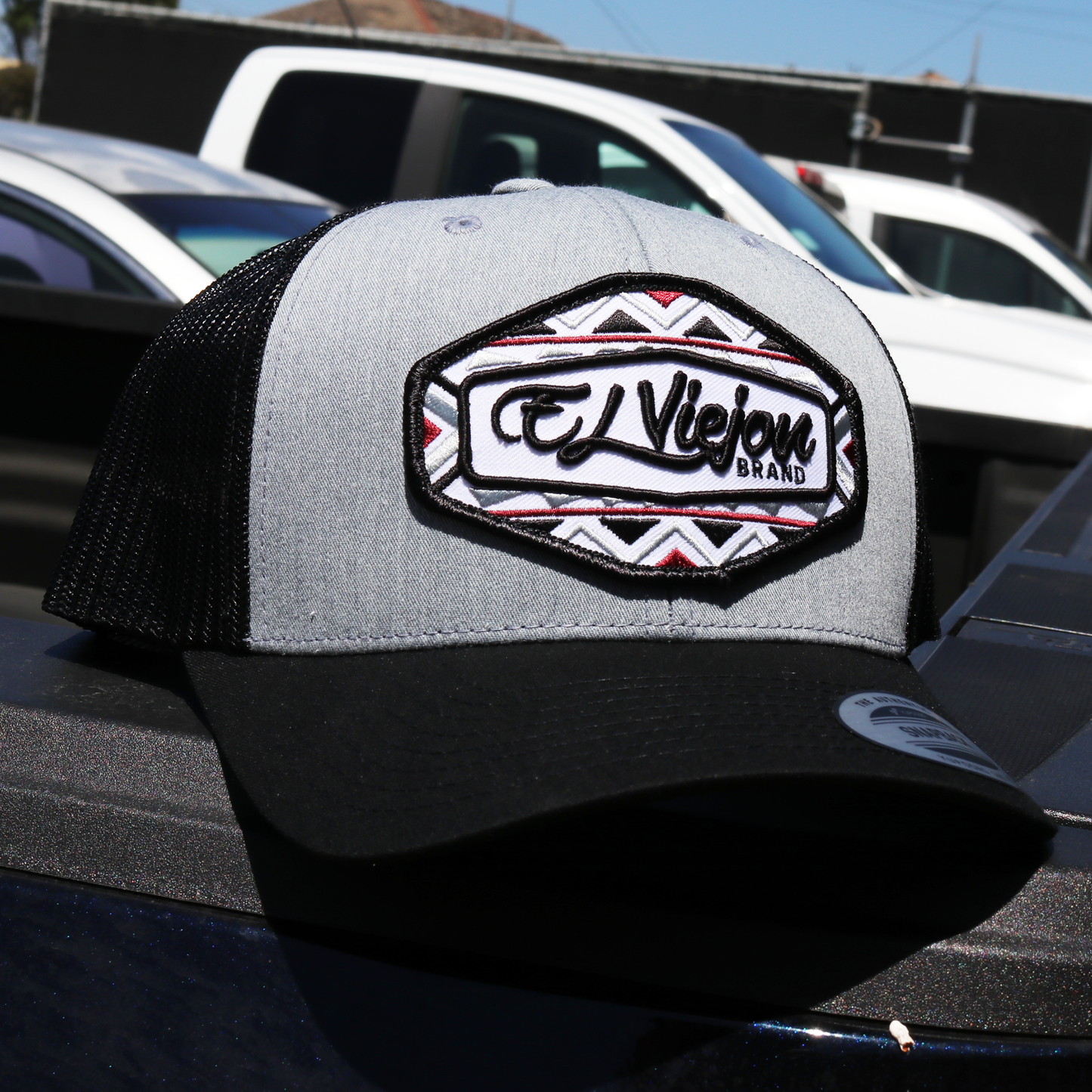 Dakota Black/Heather/Black classic visor hat / gorra de visera clasica