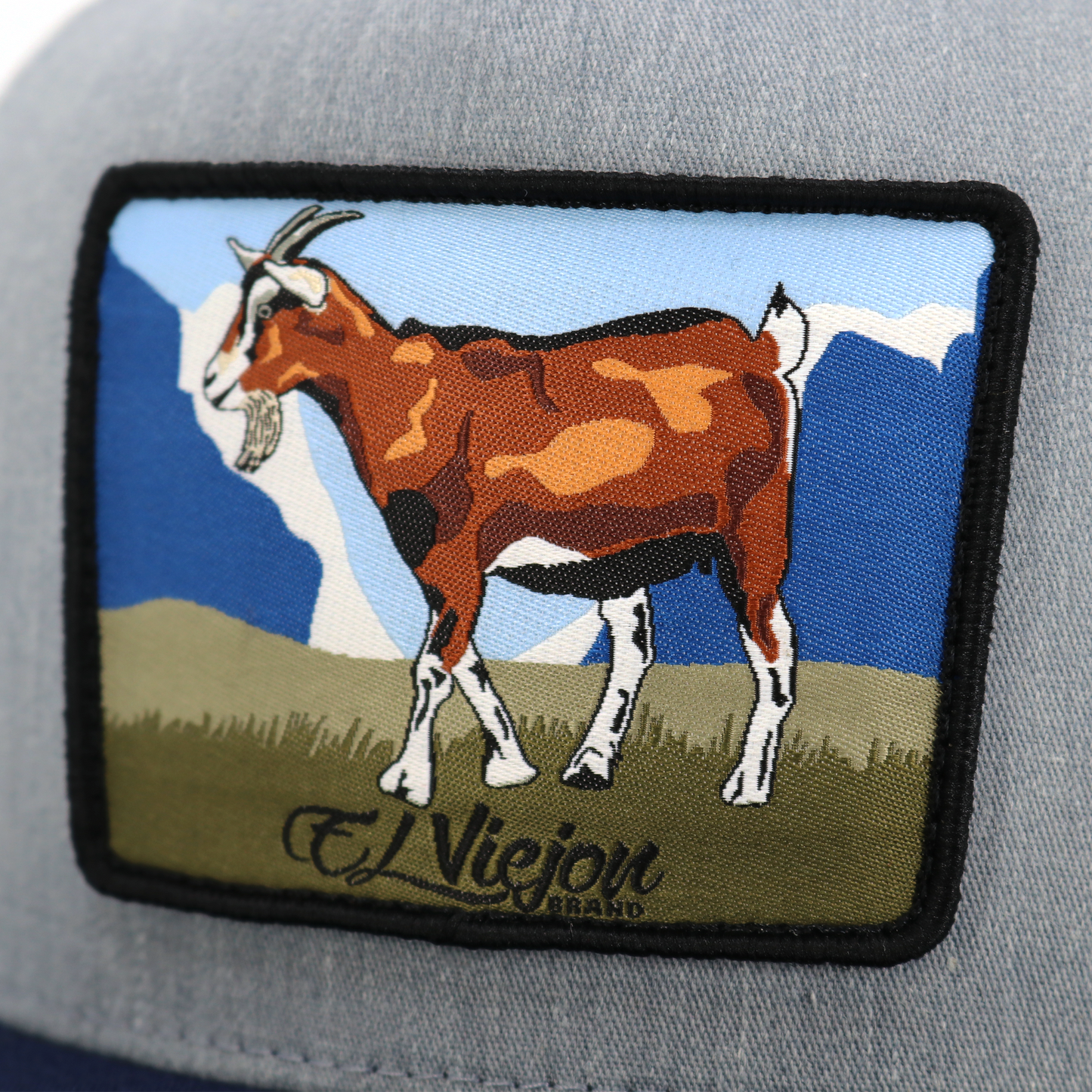 Chivo Navy/Heather/White flat visor hat / gorra de visera plana
