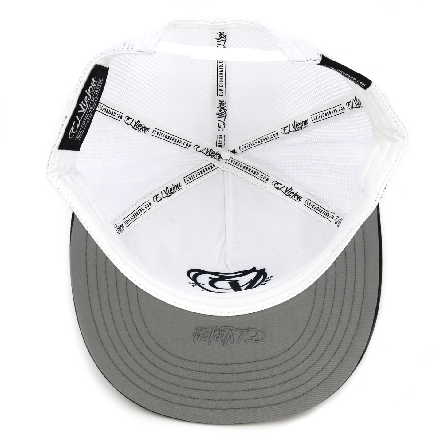 Nayarit Black/White flat visor hat