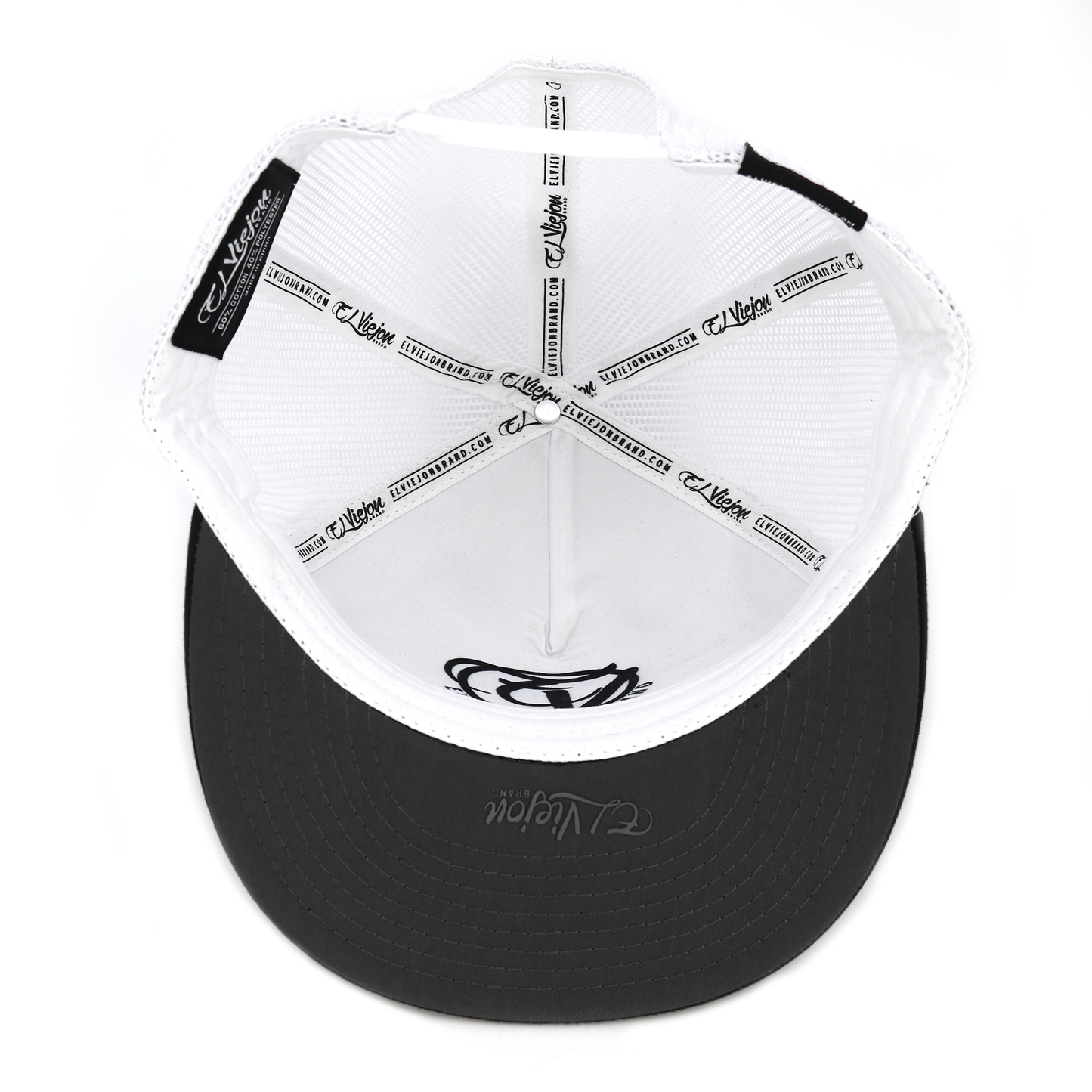 Poblador Black/Charcoal/White flat visor hat