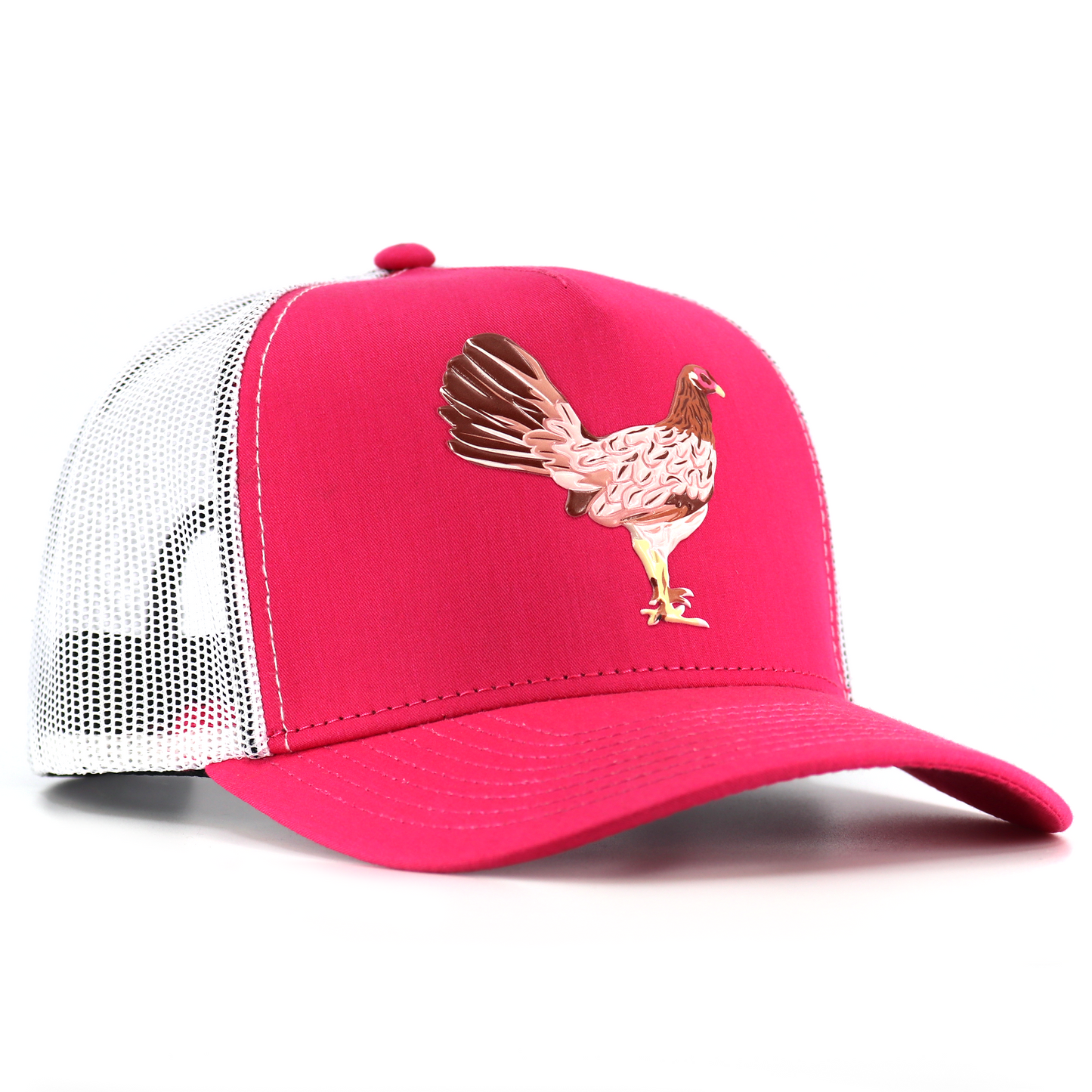 Mamá De Los Pollitos Pink/White AVC hat / gorra