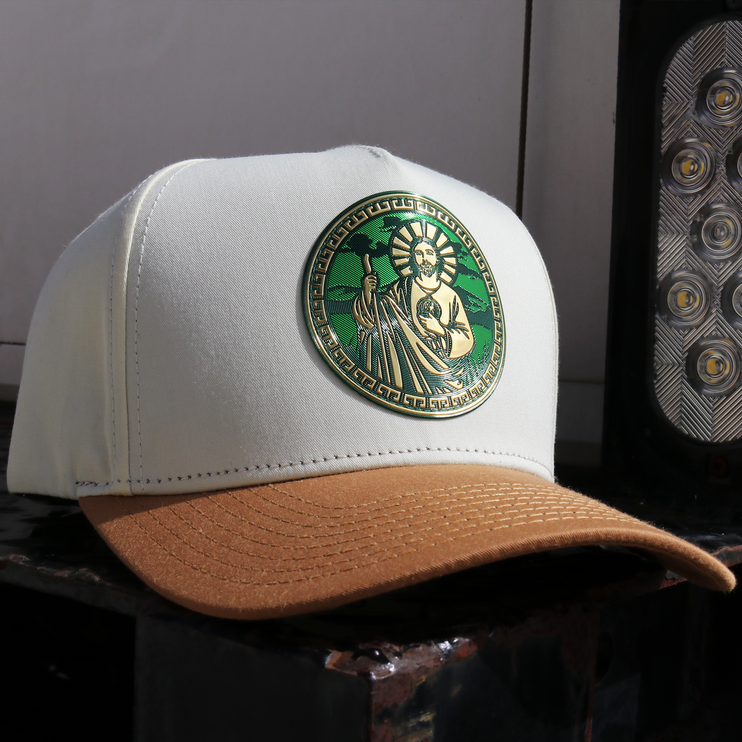 San Judas Camel/Ivory AVC hat / gorra