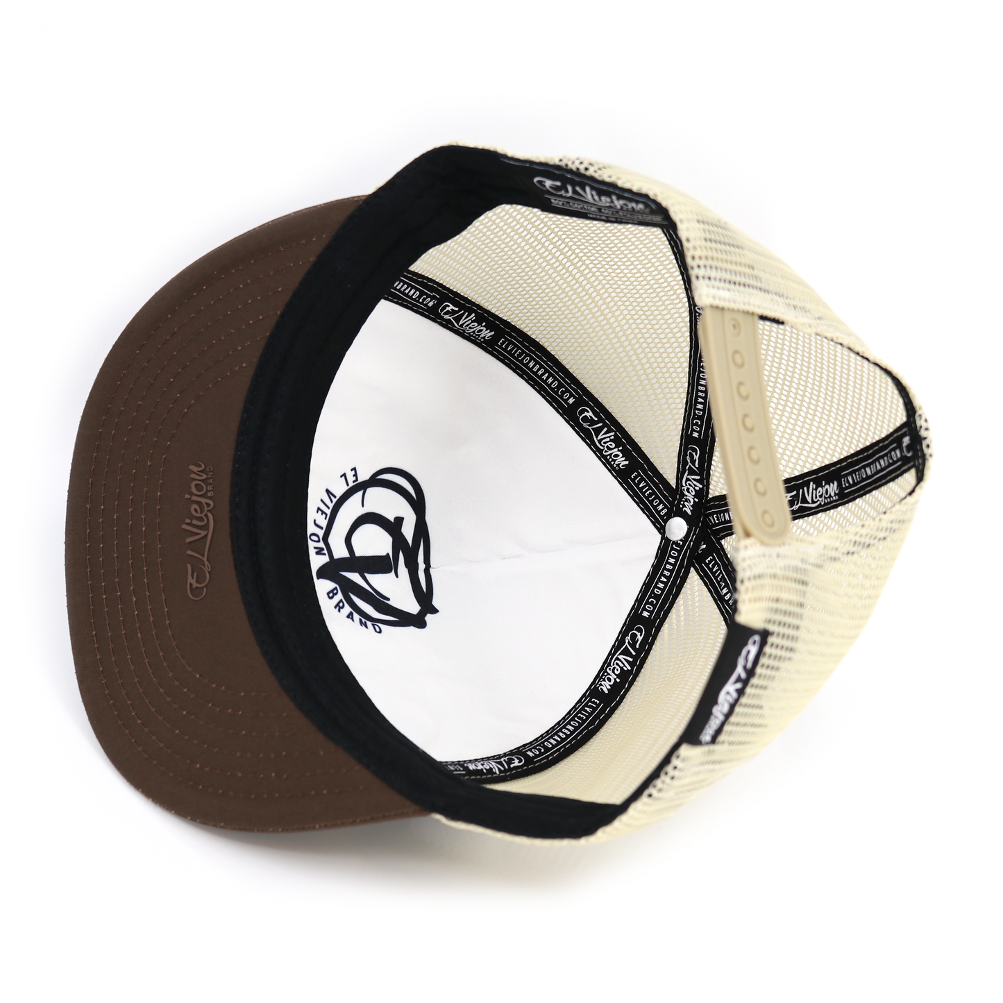 Yo Soy De Rancho Brown/Black/Tan flat visor hat / gorra de visera plana