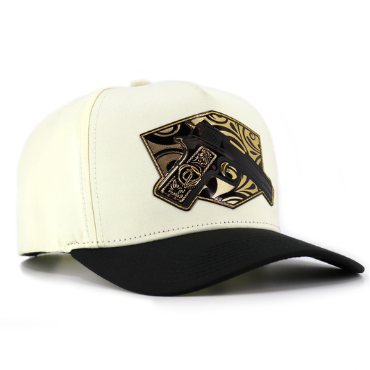 Cachas De Oro Black/Ivory AVC hat / gorra