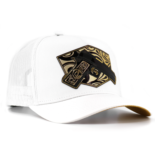 Cachas de Oro White AVC hat / gorra