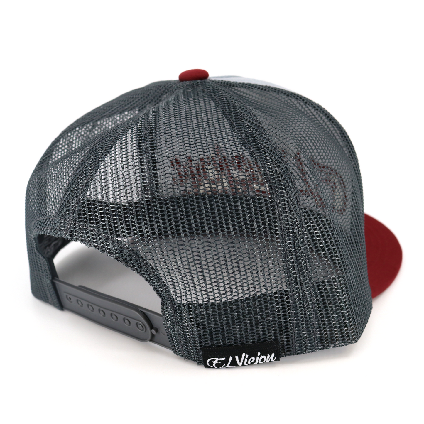 La Original Maroon/Heather/Grey flat visor hat / gorra de visera plana