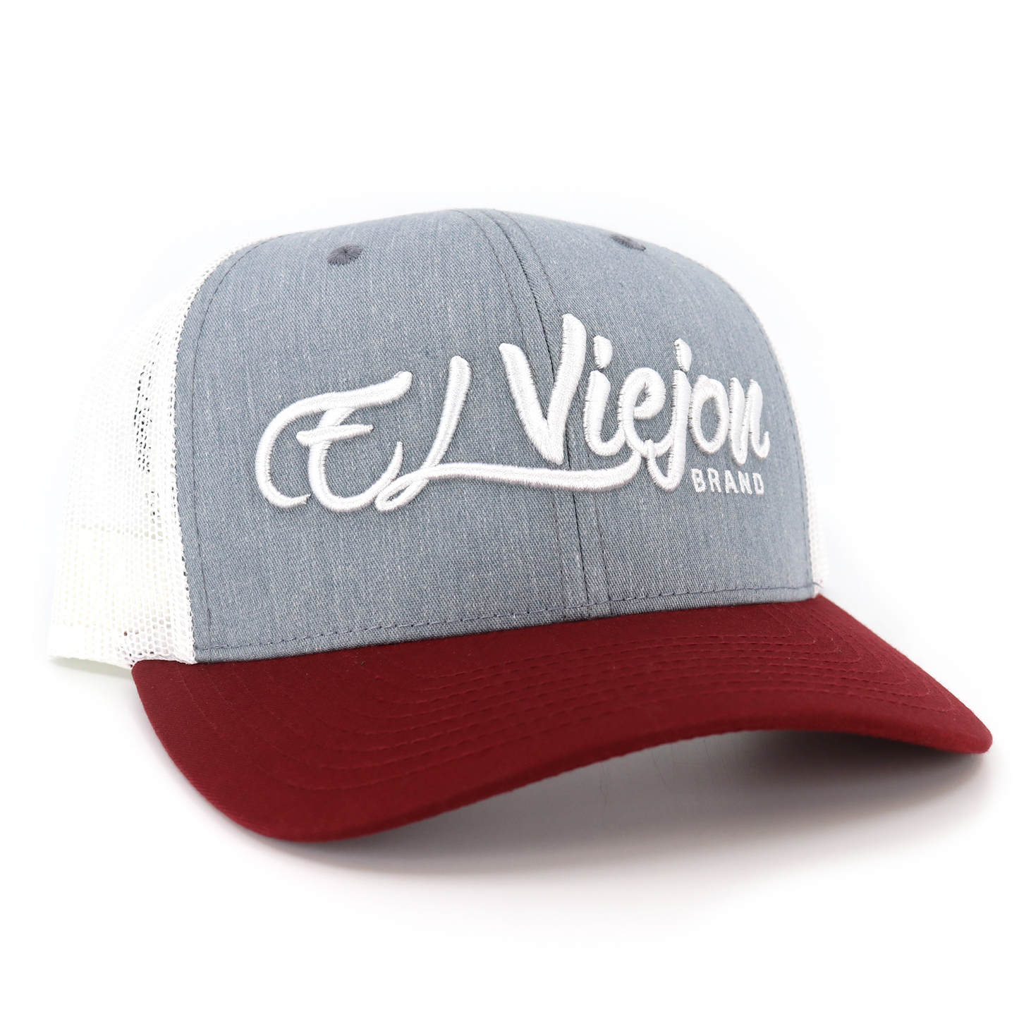 La Original Maroon/Heather/White classic visor hat / gorra de visera clasica