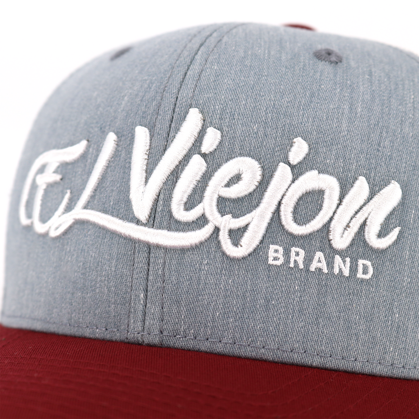 La Original Maroon/Heather/White classic visor hat / gorra de visera clasica