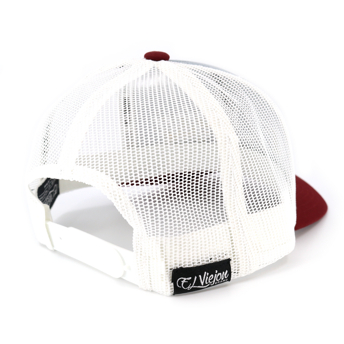 La Original Maroon/Heather/White classic visor hat / gorra de visera clasica