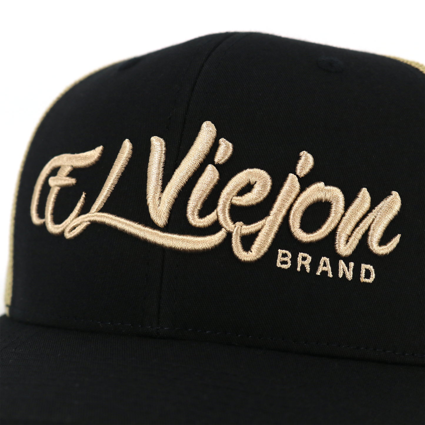 La Original Black/Tan classic visor hat / gorra de visera clasica