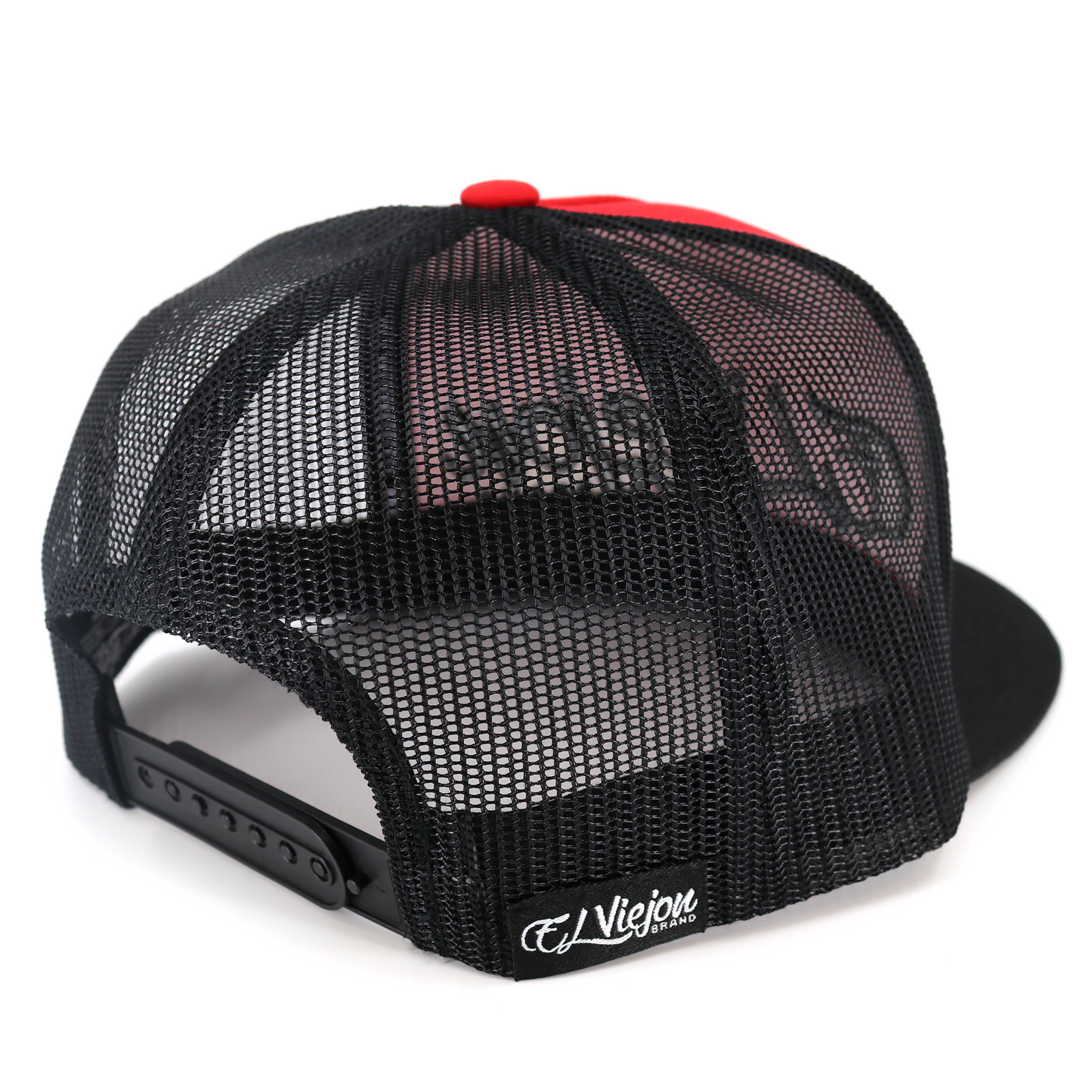 La Original Black/Red/Black flat visor hat / gorra de visera plana