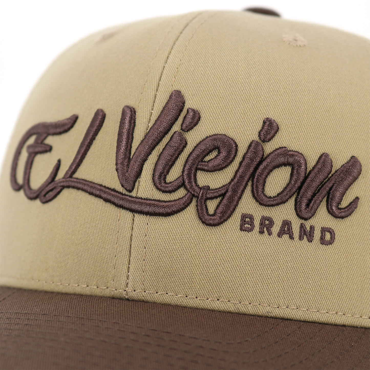 La Original Brown/Tan/White classic visor hat / gorra de visera clasica