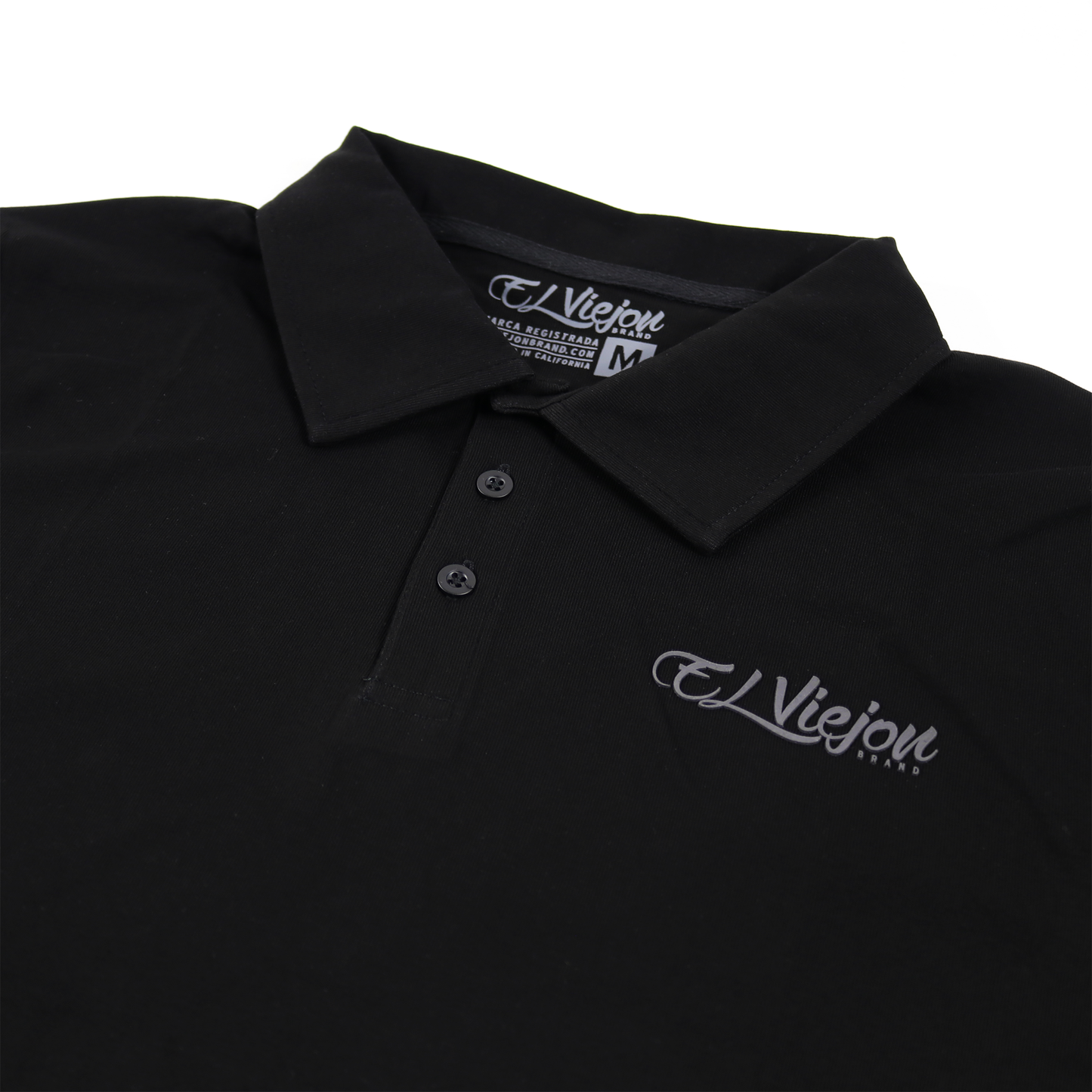 Polo Shirt - Black (charcoal logo)