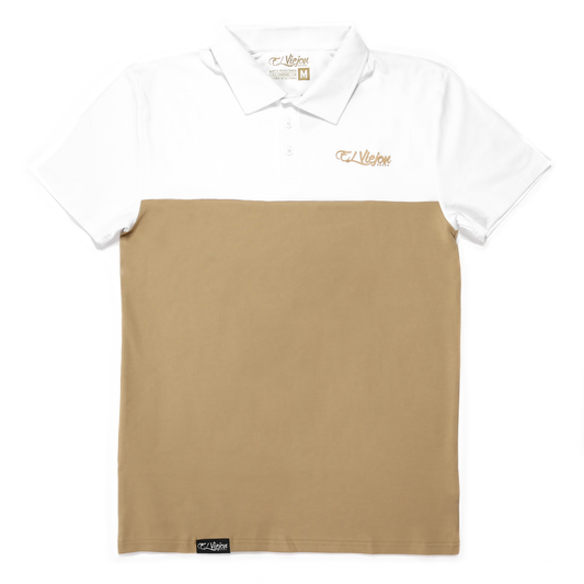 Polo Shirt - White/Sand
