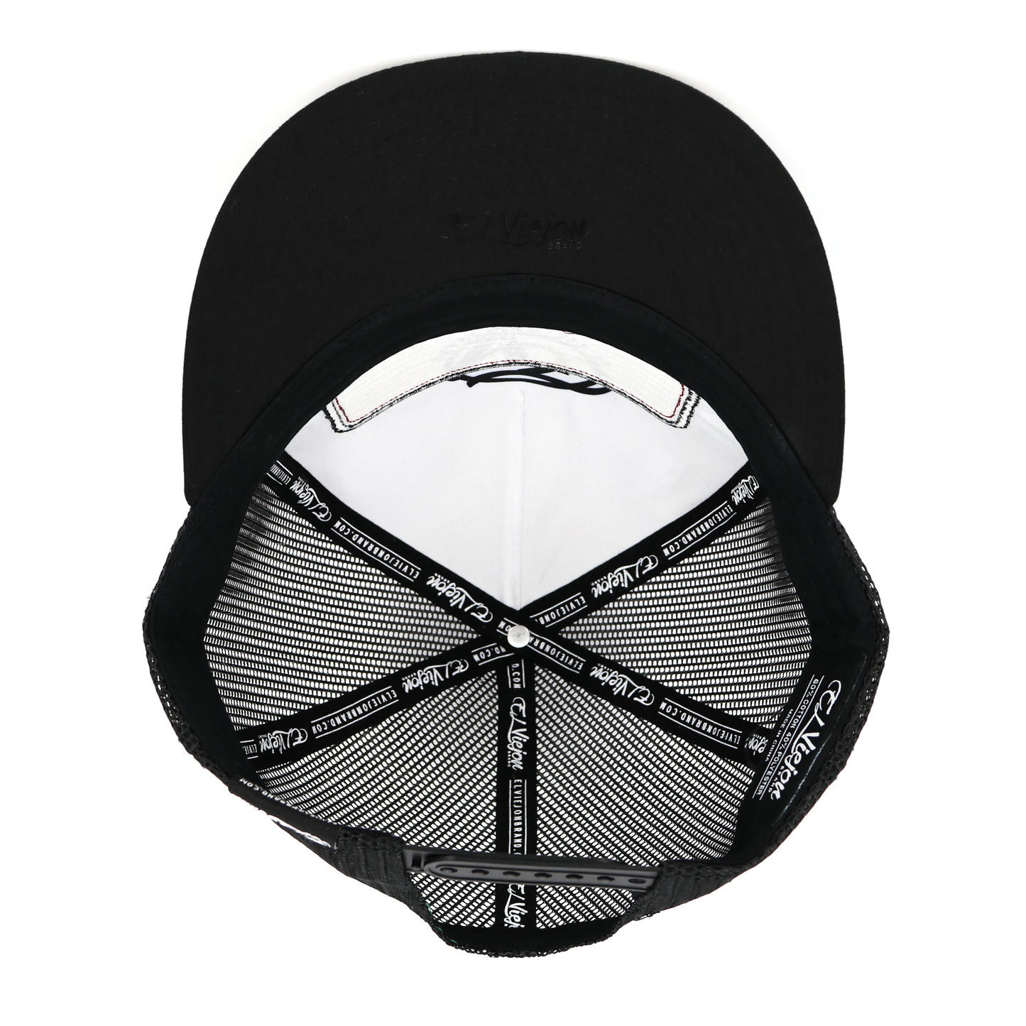 EVPatch Black (Brown Patch) flat visor hat/ gorra de visera plana