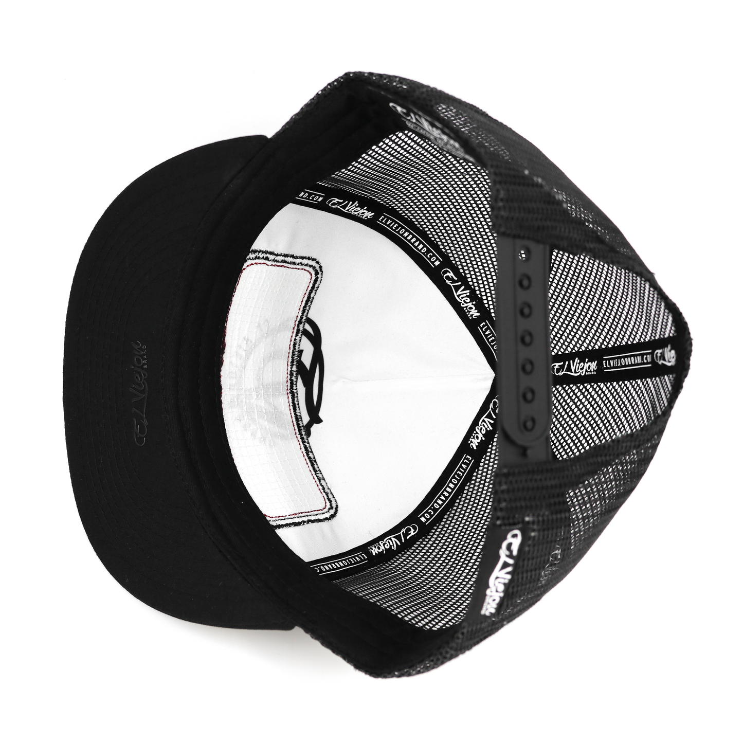 EVPatch Black (Brown Patch) flat visor hat/ gorra de visera plana