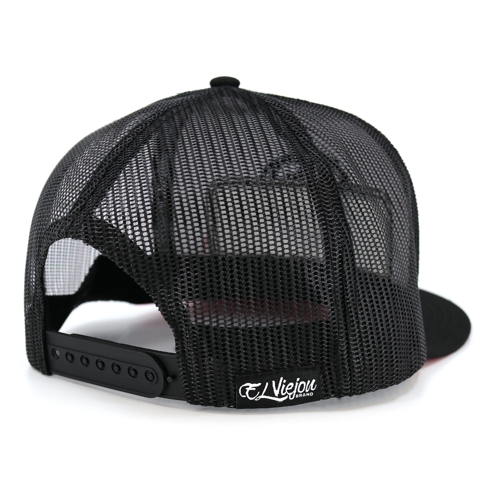 EVPatch Black (Brown Patch) flat visor hat/ gorra de visera plana