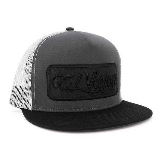 EVPatch Black/Charcoal/Grey flat visor hat / gorra de visera plana