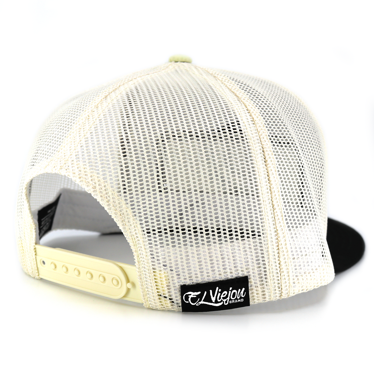 EVPatch Black/Ivory flat visor hat / gorra de visera plana