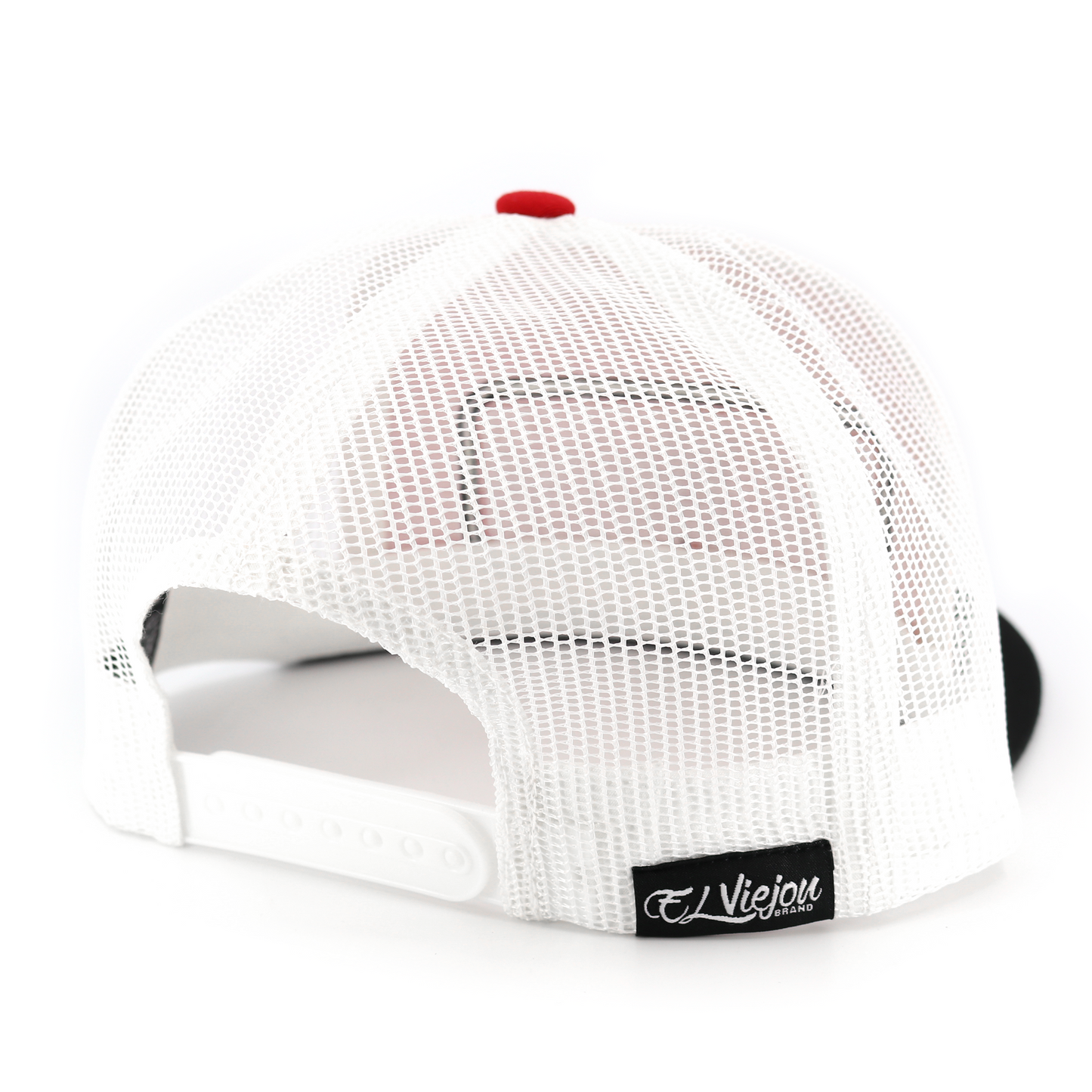 EVPatch Black/Red/White flat visor hat / gorra de visera plana