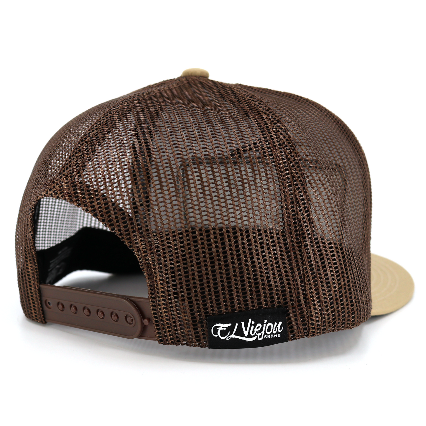 EVPatch Khaki/Brown (BROWN Patch) flat visor hat / gorra de visera plana